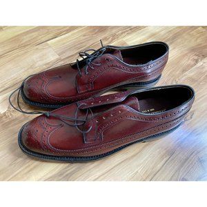 Johnston & Murphy Custom Made Cordovan Longwing Gunboats 10.5C Made in USA